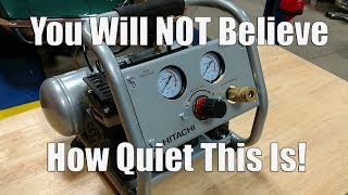 New Hitachi EC28M Ultra-Quiet 1 Gallon Air Compressor Review and Comparison