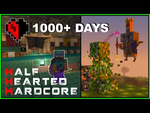 DaveGuy - Half Hearted Hardcore 1000+ Days World Tour | Minecraft Hardcore Caves & Cliffs