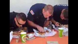 Togo's Grand Opening - Fire vs Police Sandwich Eating Contest - Ripon, CA