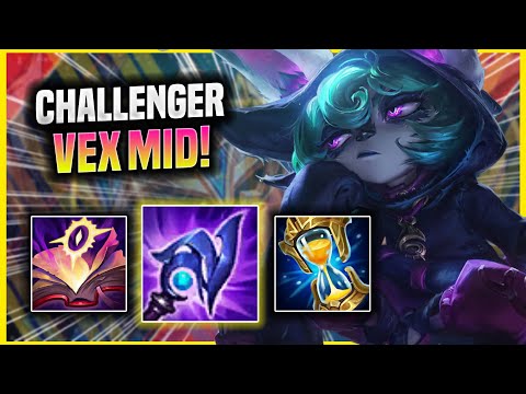 KOREAN CHALLENGER TRIES VEX WITH NEW CHANGES TELEPORT! - Korean Challenger Plays Vex Mid vs Akshan!