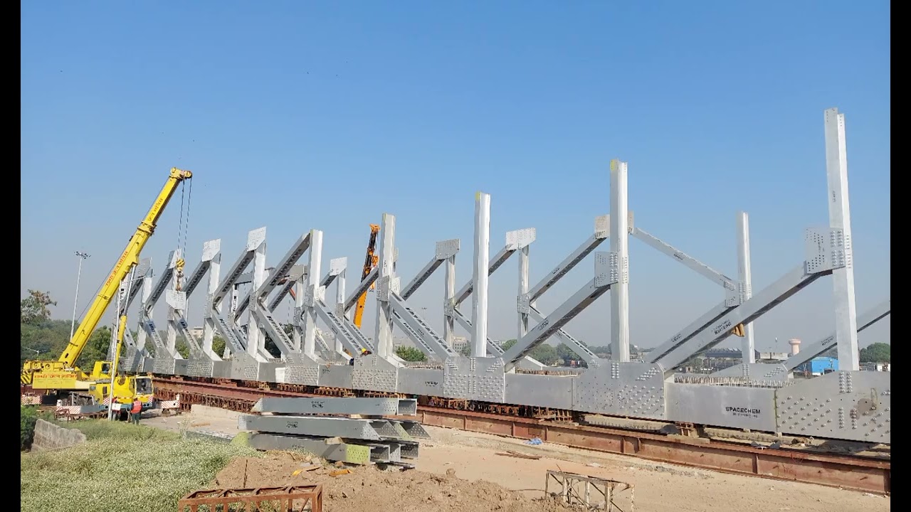 OPENWEB BRIDGE LAUNCHING/ PULLING/ Side sway ( 92m span)