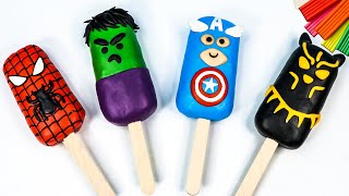 Download lagu Ice Cream mix Superheroes Marvel with clay 🧟 Hulk, Captain America, Spiderman, Black Panther mp3