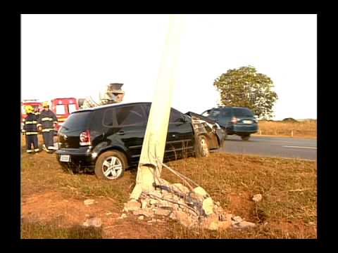 Acidente na DF-075 - Jornal do SBT Brasília 12/07/2011