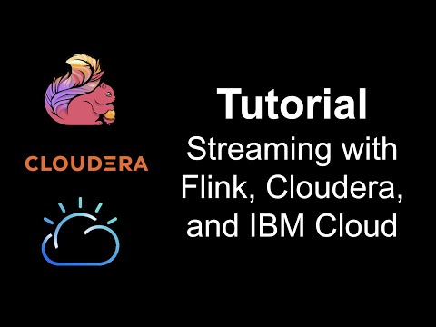 Using Flink and SQL Stream Builder with IBM products
