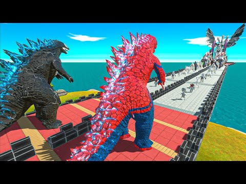 Evolved Spider-man Or Venom 10 Size Comparison Who can defeat Evolution of Anti Venom Godzilla -ARBS