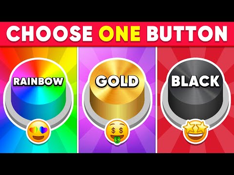 Choose One Button! Rainbow, Gold or Black Edition 🌈⭐️🖤 Fox Quiz