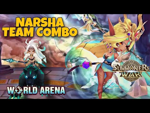 Narsha Team Combo in World Arena - Summoners War