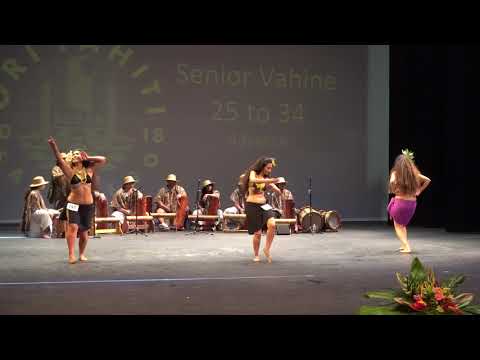 Ori Tahiti San Diego 2018 - Maxine, Anahera & Mayrel (Adv vahine 25-34)