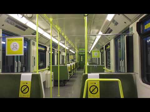 Onboard IE 8100 class dart train between Sydney Parade and Sandymount stations, Co Dublin