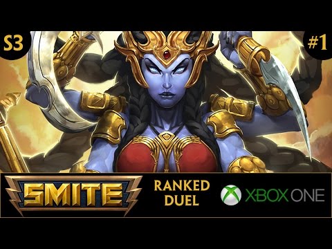 Smite Xbox One Qualifying Ranked Duel #1 (Kali) (Season 3)