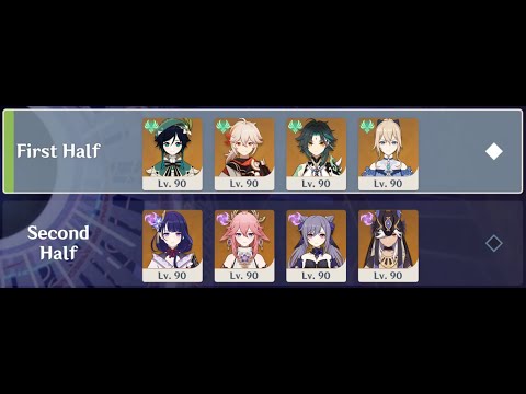 3.1 Spiral Abyss, 5★ Mono Anemo & Electro Teams - (Floor 12, 9★)