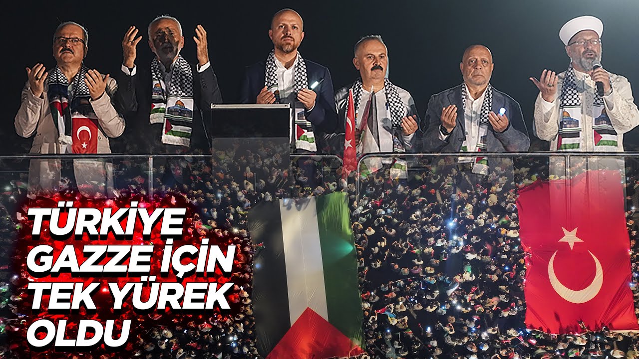 Türkiye Gazze için tek yürek oldu