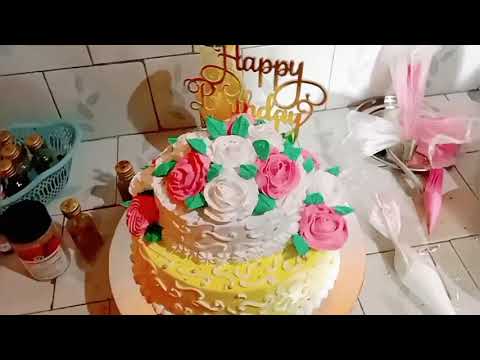 two step cake//beautiful cake design//Shorts..