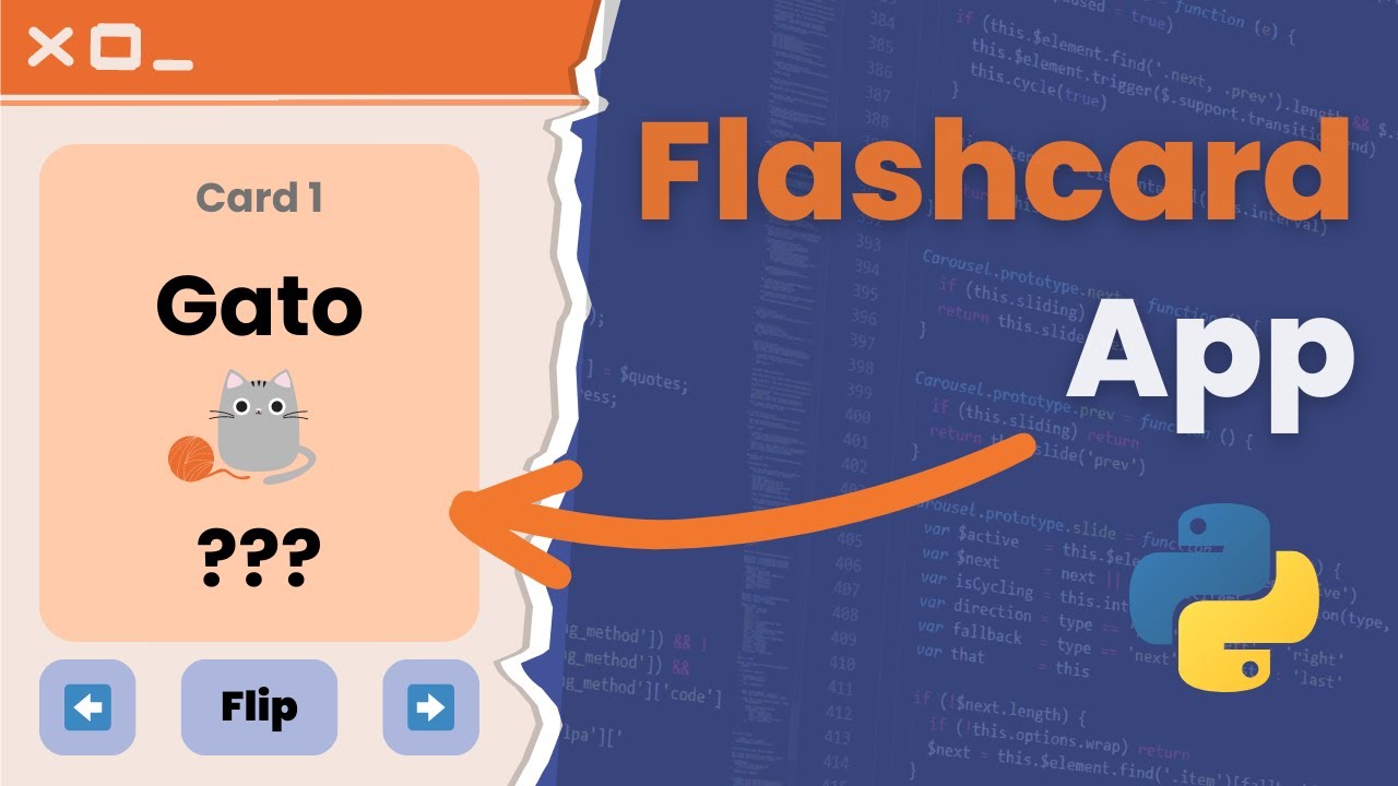 Build a Flashcard App with Python & Tkinter (Part 1)