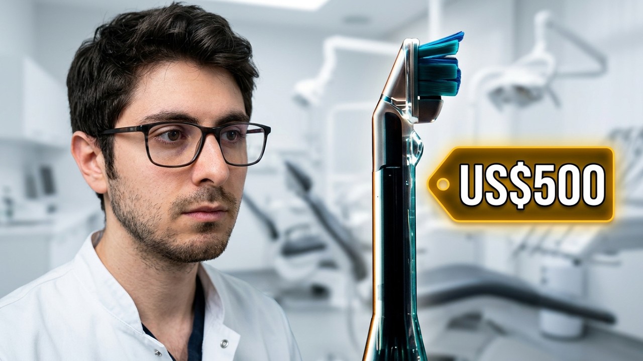 Dr. Ariel Merino analizando el cepillo eléctrico de Dyson en video