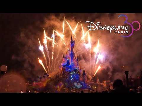 Disney Illuminations Night Time Spectacular FULL SHOW at Disneyland Paris (March 2022) [4K]