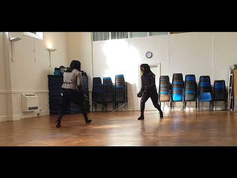 Waterloo Sparring Group March 2022 - Jamie vs Owen - longsword