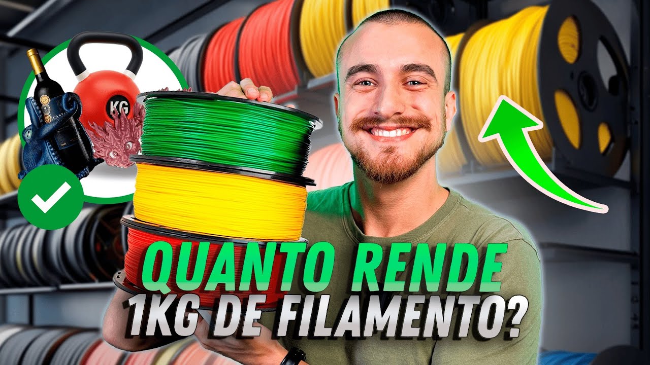 VOCÊ NÃO VAI ACREDITAR o que dá pra Imprimir com 1kg de Filamento! (Economize ao Máximo!)