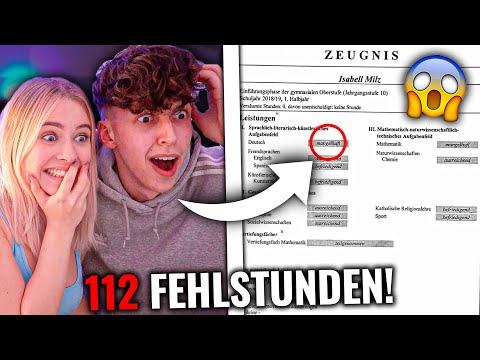 MEIN FREUND REAGIERT AUF MEINE ZEUGNISSE!😂😳 (extrem schlecht...) - DAILY VIDEO 62