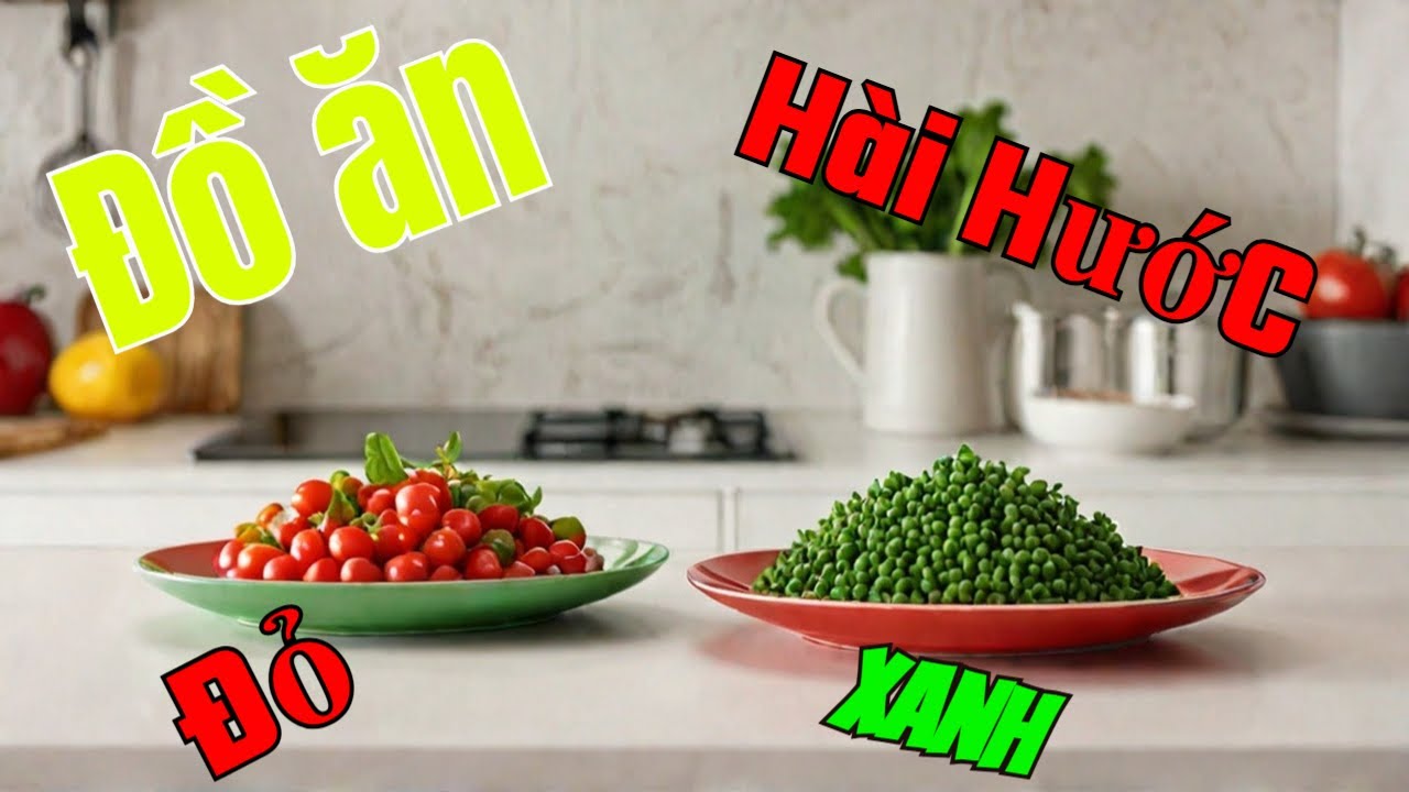 Ken Cún Tv - Thử Thách Ăn Đồ Màu Đỏ Và Màu Xanh.