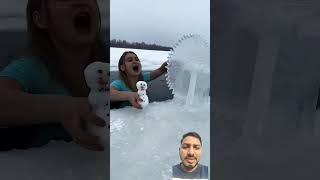 Ice friend doll 🎎 #frozen #snow #winter #ice #cold #icequeen #snowqueen #winterqueen #music #travel