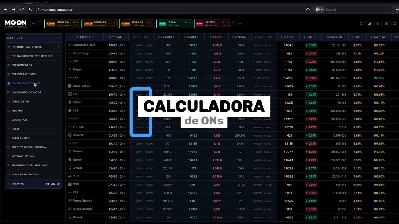 Descubrí MOON › Calculadora de Ons