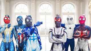 What If All Spider-Man in 1 HOUSE ??? || Today is BLUE Spider-Man or White Spider-Man DAY? ( Funny )