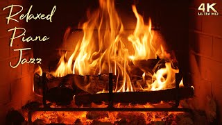 Download lagu 🔥 Relaxed Piano Jazz Music & Crackling Fireplace Ambience mp3