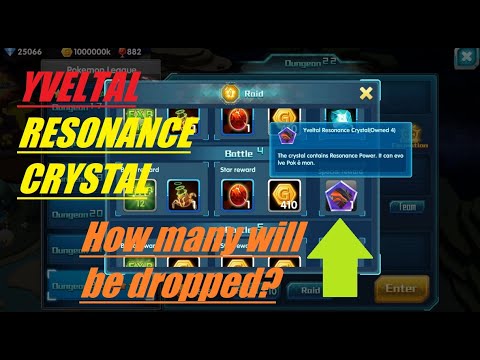POKELAND LEGENDS - YVELTAL RESONANCE CRYSTAL!!! Many dropped?