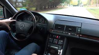 1995 Mercedes-Benz S600 Driving Video