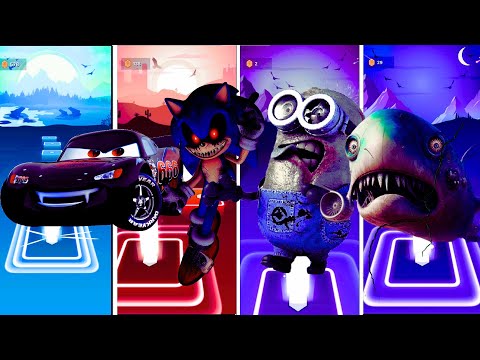 McQueen eater vs SONIC EXE – LEGO vs SUPER MEGAMIX #2 vs The Infected Sky Horror Fight 2