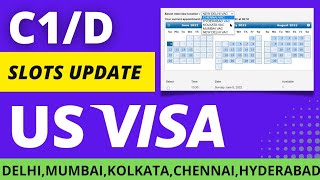 QUICK UPDATE! US VISA APPOINTMENT BOOKING C1D TYPE || US VISA SLOTS BOOKING 2022