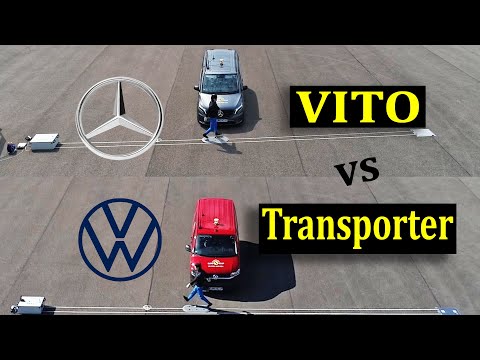 Volkswagen Transporter vs Mercedes Vito  NCAP  Safety Tests