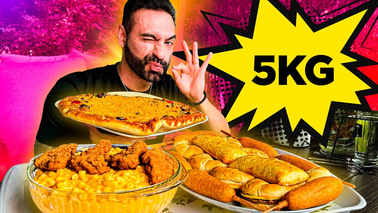 As comidas GIGANTES do WALMART!! 5KG ~ 12.000 KCAL| Feat. BOB