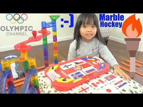 Marble Racing Sports: Marble Racing HOCKEY 16 Countries Elimination Tournament Race #49