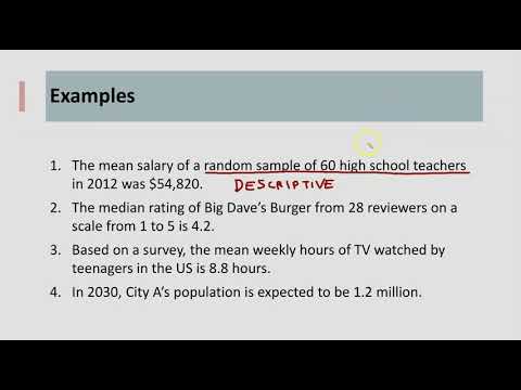 Descriptive vs Inferential Statistics