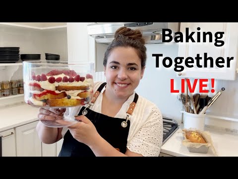 A Perfect Summer Dessert - A Triple Berry Trifle! LIVE!