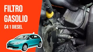Youtube thumbnail of video "Cambio filtro gasolio C4 1 1.6 HDI ⛽"