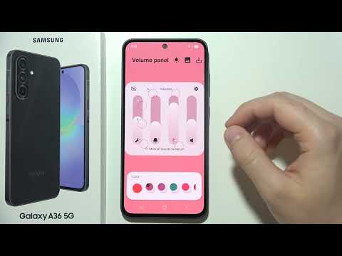 Samsung A36 5G: How to Change Volume Slider Style & Shape