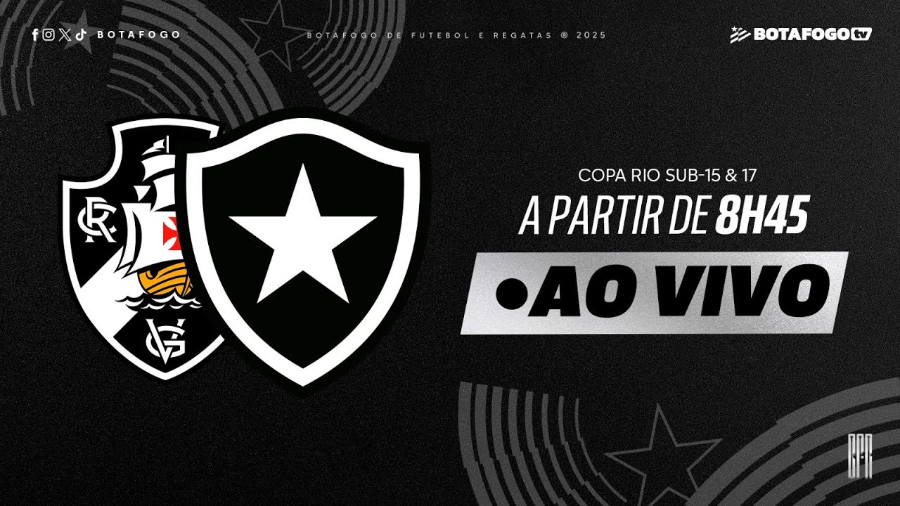 AO VIVO | Botafogo enfrenta o Vasco pelos Estaduais Sub-15 e Sub-17