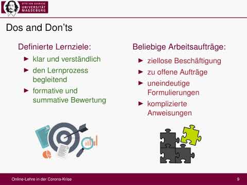 Tipps zur Online-Lehre in der Corona-Krise an der Otto-von-Guericke-Universität Magdeburg