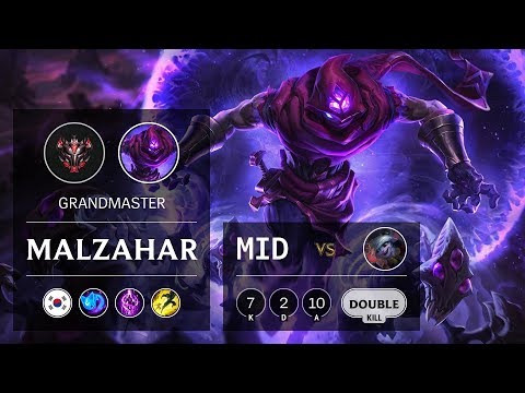 Malzahar Mid vs Tristana - KR Grandmaster Patch 9.15