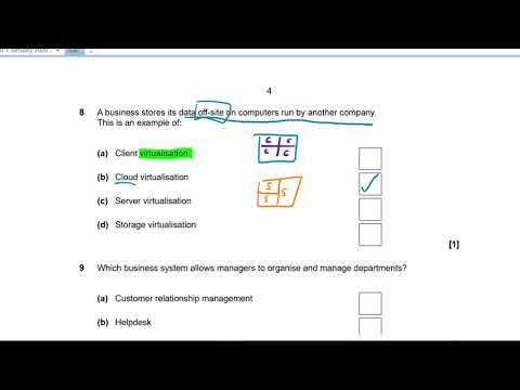 Cambridge Technicals IT Unit 1 January 2020 Exam Walkthrough