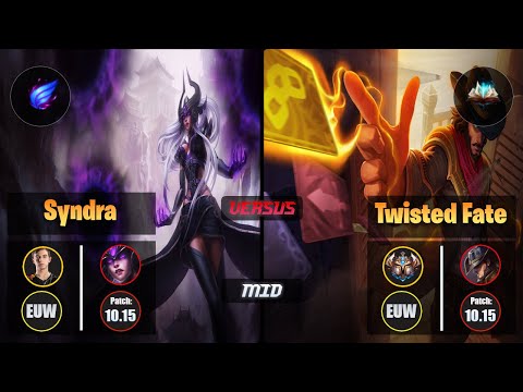 Caps SYNDRA (Mid) [Phase Rush] VS TWISTED FATE - Challenger EUW Patch 10.15