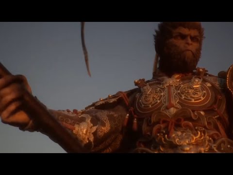Sun Wukong resurrection scene (Black Myth:Wukong) but with the Dagger Society theme playing 小刀会序曲
