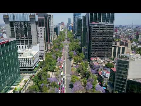 Flight Over Mexico Citys Paseo De La Reforma With Dji Mavic Pro Drone
