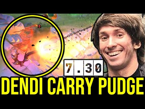 DENDI PUDGE IS BACK!! FIRST TIME CARRY PUDGE IN 7.30 PATCH!!