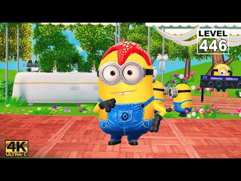 Minion Rush Starfish Minion use the slider 11 times at Minion Park | LV.446 EP.297 | UHD 4K