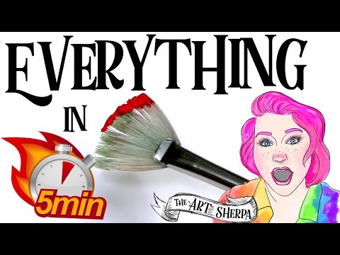 ☆ Learn EVERYTHING in 5 minutes basic Fan Brush Techniques ☆ #1  | TheArtSherpa