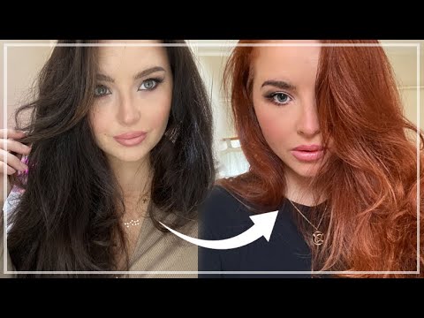 DIY Brunette to Ginger/Red Hair Tutorial (At Home)